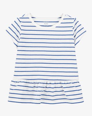 Product image 1 of Toddler Striped Short-Sleeve Fashion Top - Navy