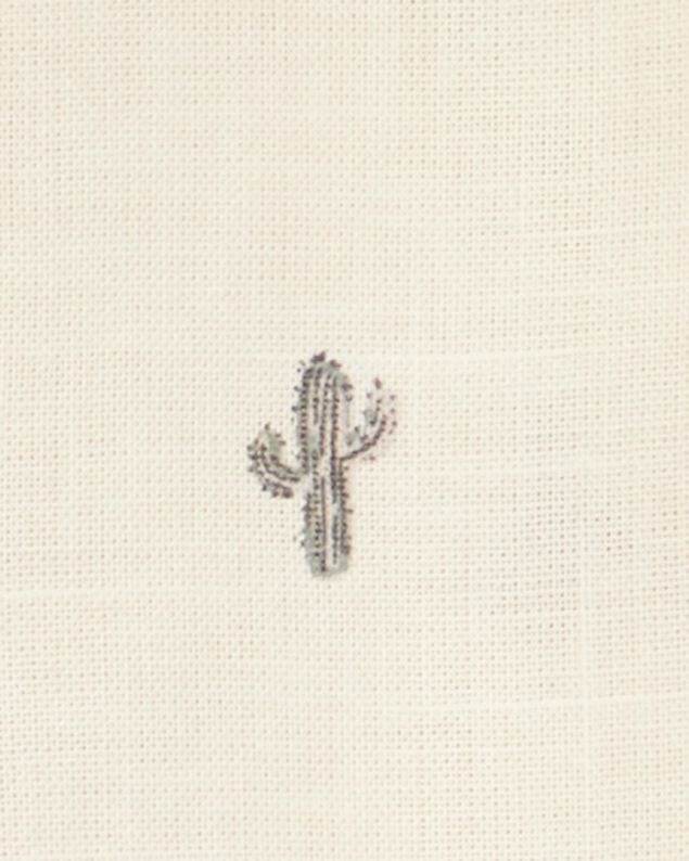Product image 2 of Baby Boy 3-Piece Cactus Short & Hat Set - Ivory/Green