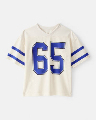 Product image 1 of Boys Short-Sleeve Mesh Jersey - White