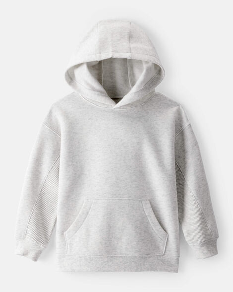 toddler boy daydream fleece long-sleeve hoodie - grey