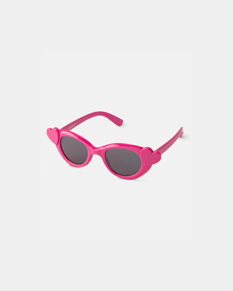 girls heart sunglasses - pink