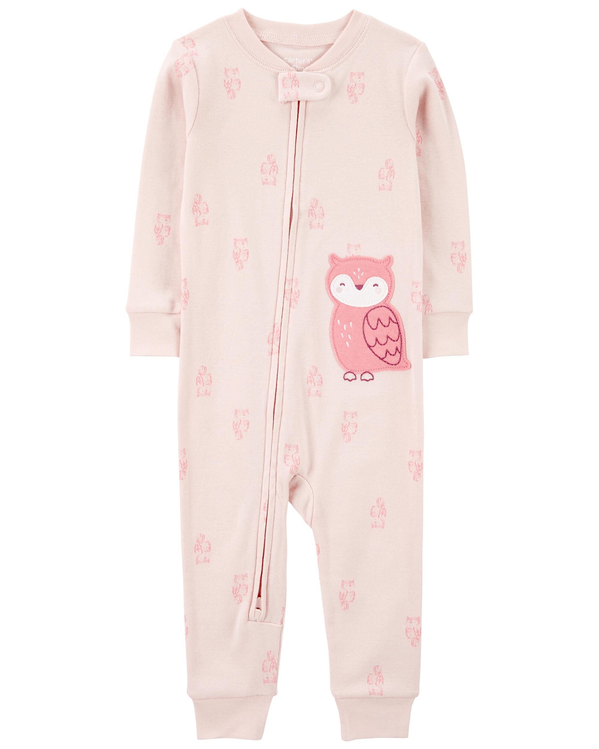 Baby 1 Piece Owl Fleece Footie Pajamas Carter s Carter s