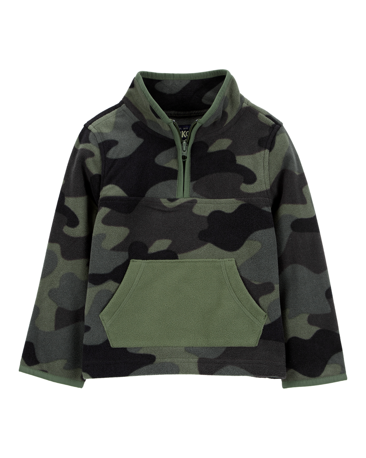 Toddler Camo Print Quarter-Zip Microfleece Pullover - OshKosh | Carter's