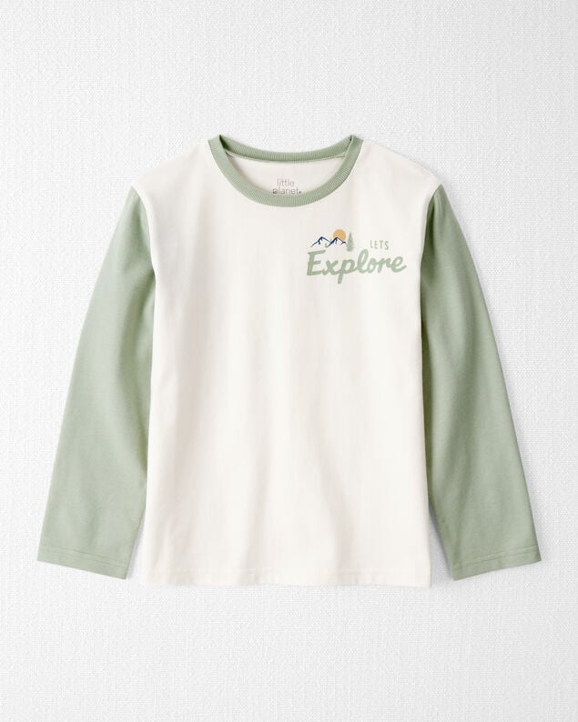 Product image 1 of Kid Organic Cotton Let's Explore Long-Sleeve Tee