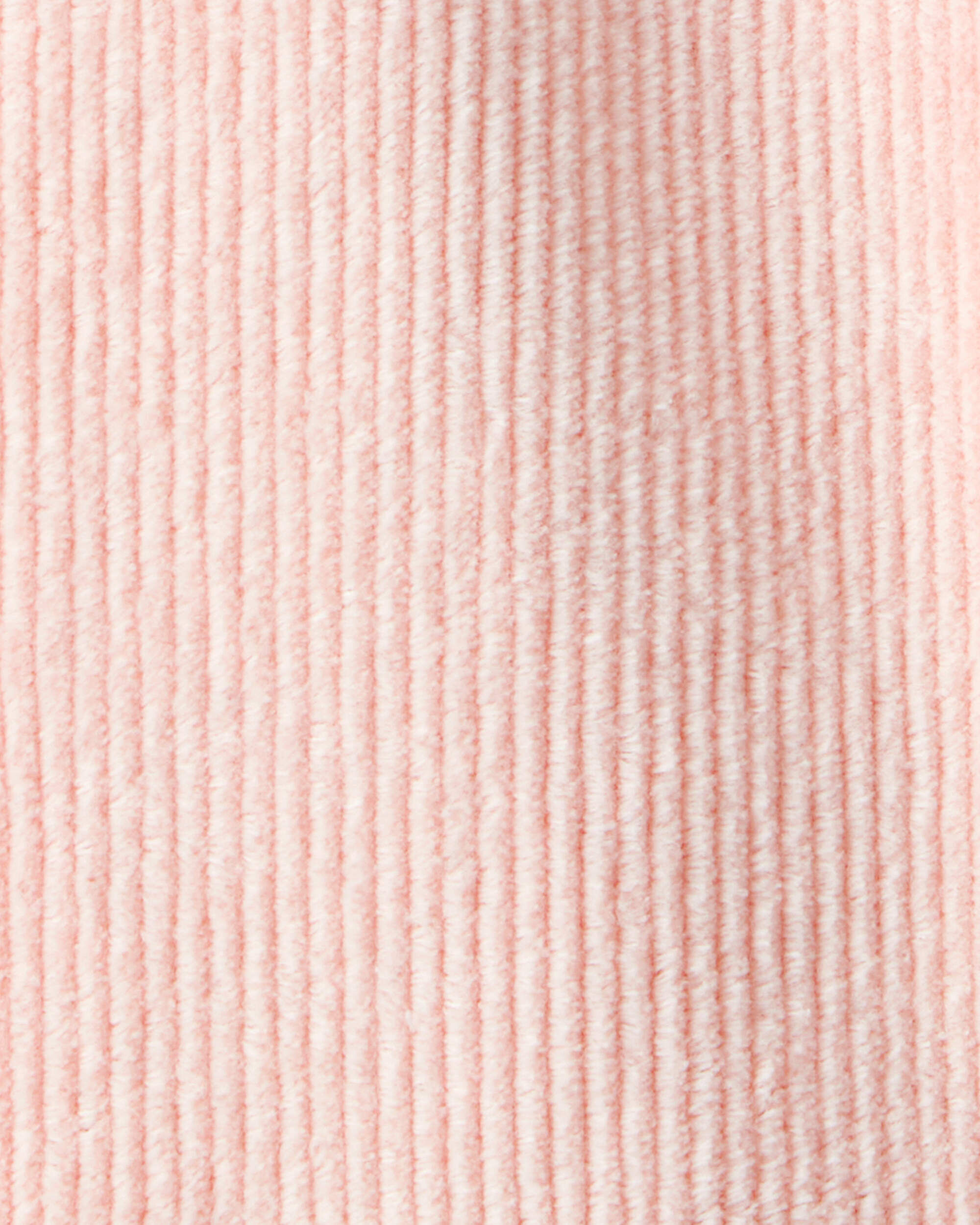 Baby Girl Ribbed Velour Pant - Pink