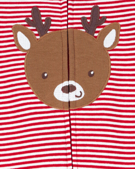Product image 2 of Baby Reindeer 2-Way Zip Cotton Sleep & Play Pajamas