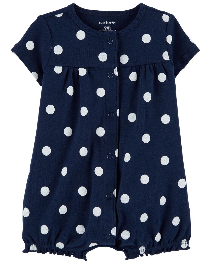 bedelaar explosie agitatie Blue Baby Polka Dot Snap-Up Romper | carters.com