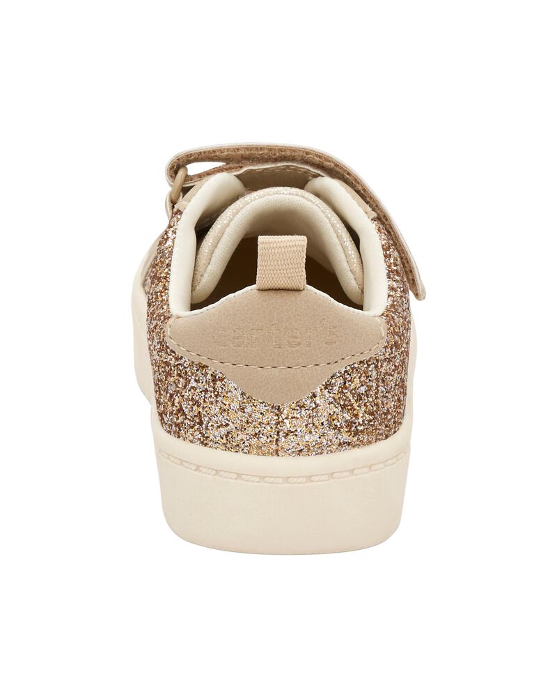Gold Toddler Shoes Glitter Sneakers