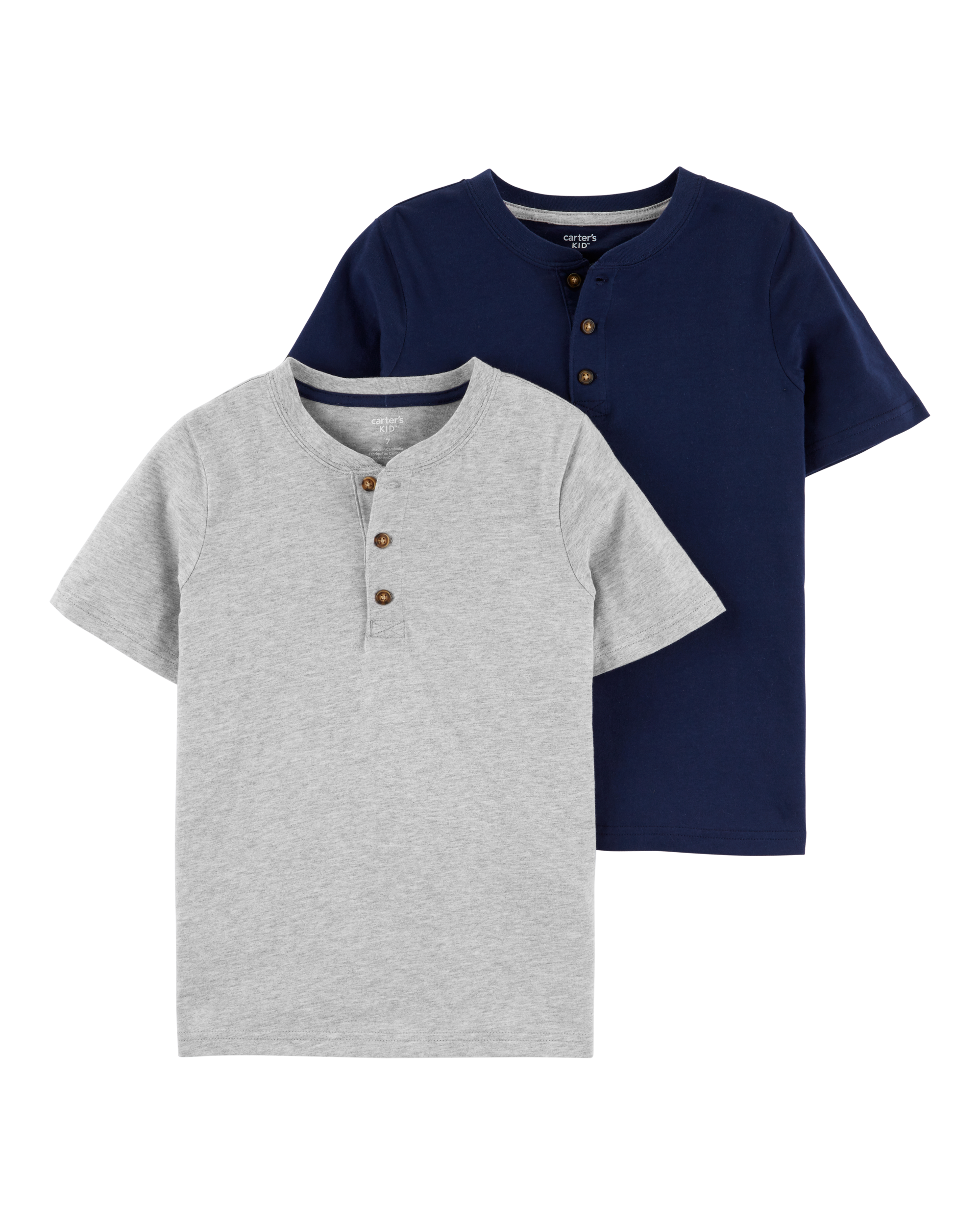 Kid 2-Pack Henley Tees