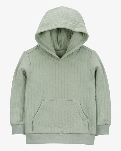 Product image 1 of Baby Hooded Doubleknit Pullover - Green