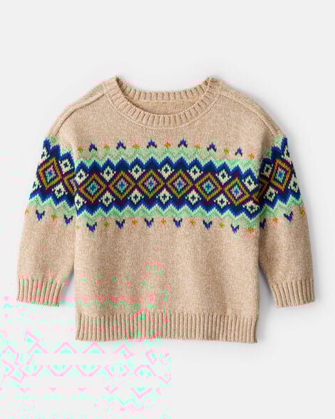 baby boy sweater - tan