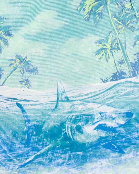 Product image 3 of Boys Shark Print Swim Trunks