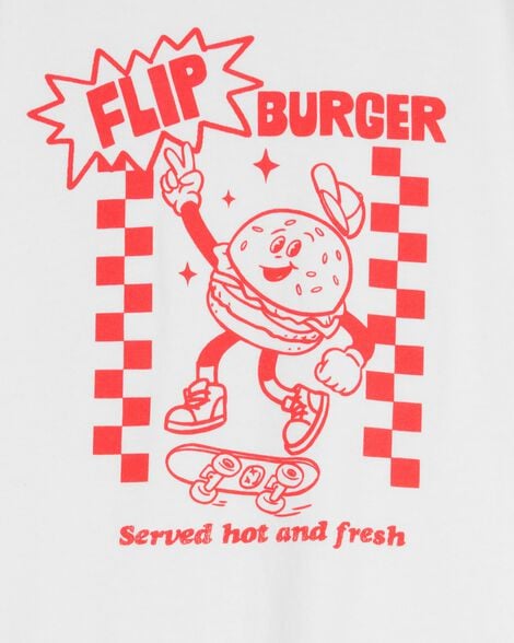 Kid Burger Short-Sleeve Graphic Tee - White