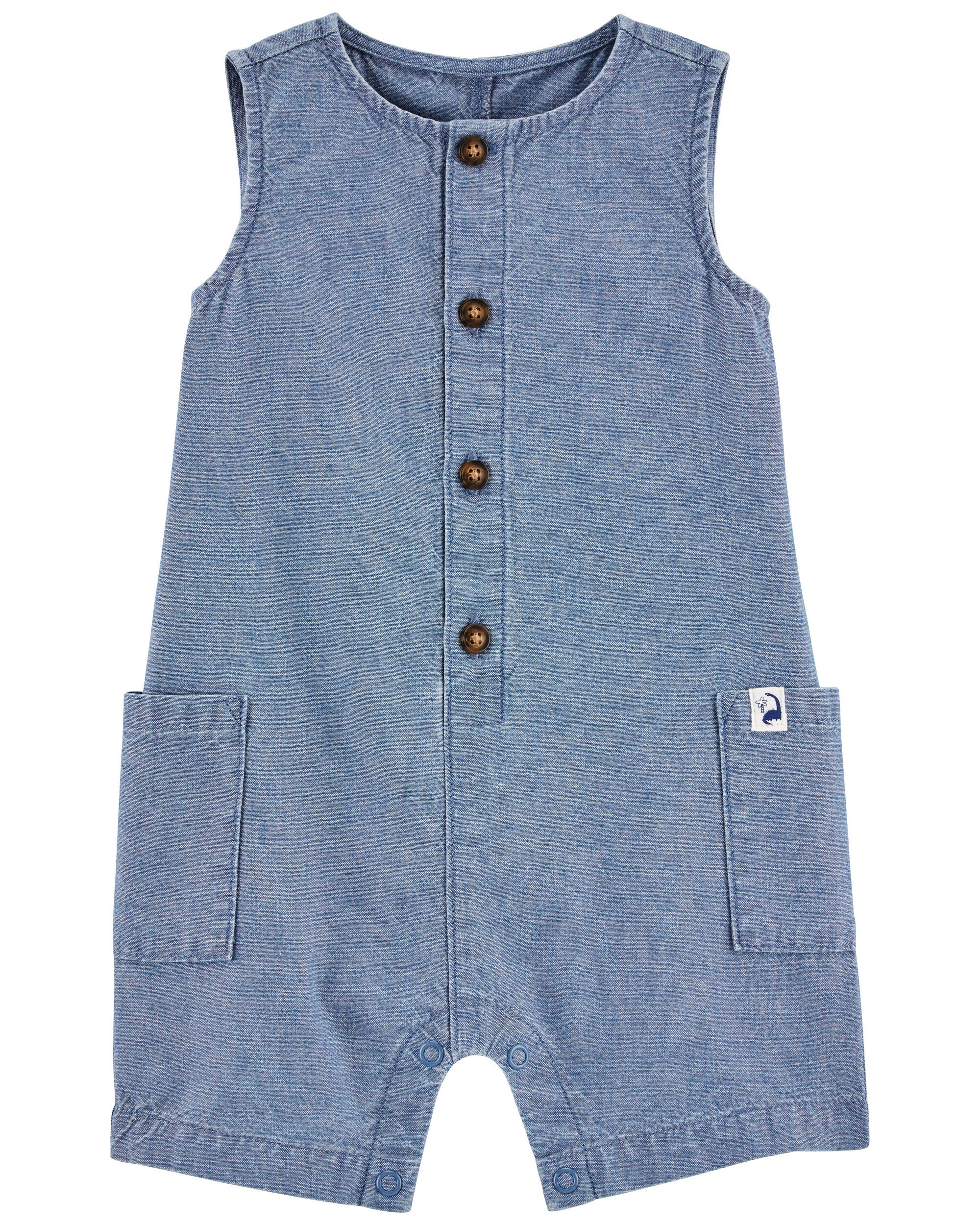 Free Shipping! NWT Lot Of 2 Carter's Baby Boy Sleeveless Rompers Size Newborn 