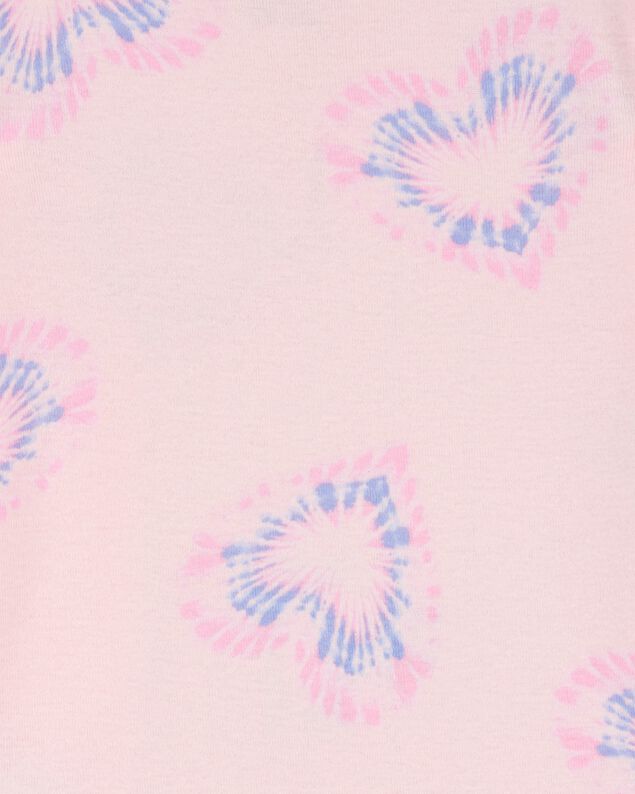Product image 2 of Toddler Girl 2-Piece Tie-Dye Hearts 100% Snug Fit Cotton Pajamas - Pink