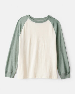Boys Long-Sleeve Pocket Tee - Green