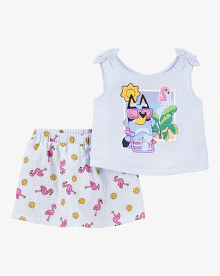 Product image 1 of Toddler 2-Piece Bluey Tank Top & Short Set - Blue