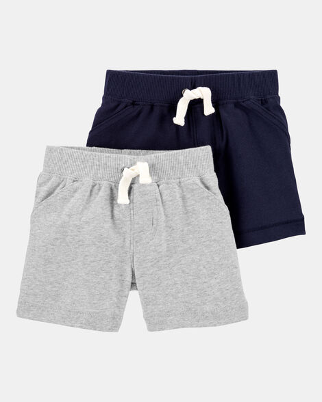 baby 2-pack cotton pull-on shorts