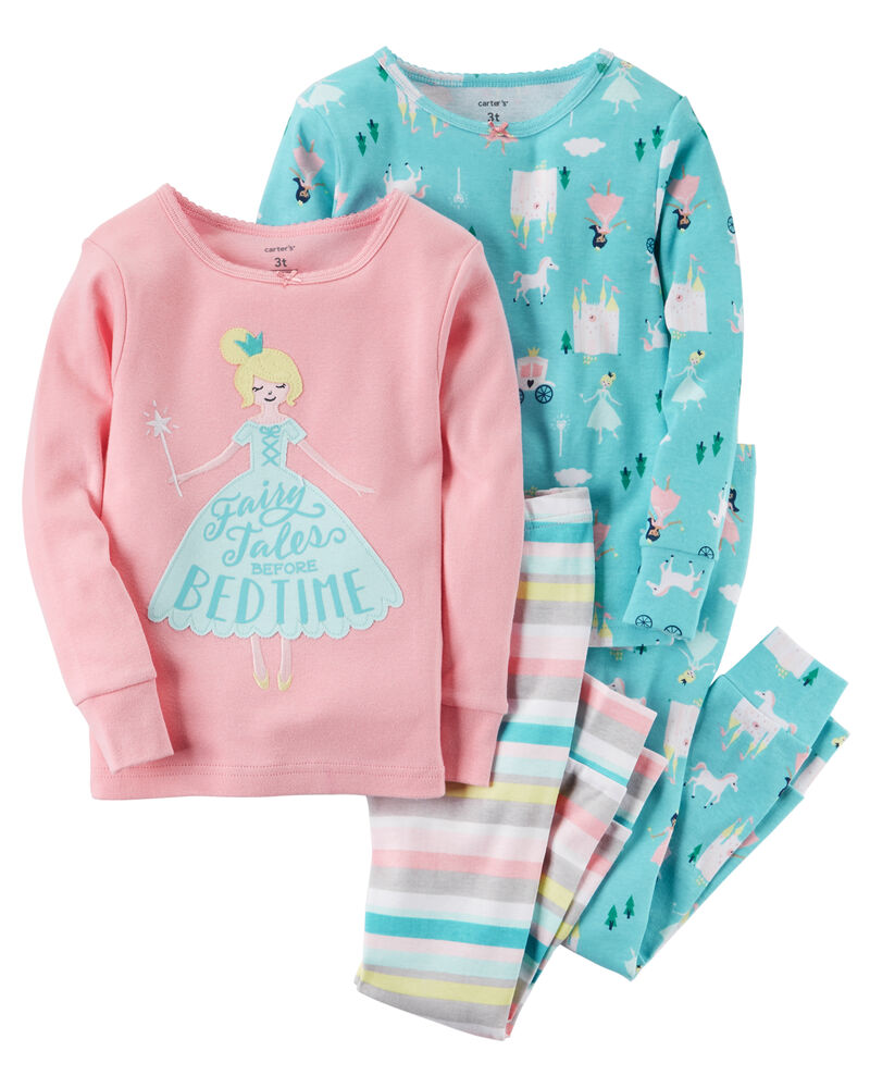 Carters 4-Piece Fairy Snug Fit Cotton PJs