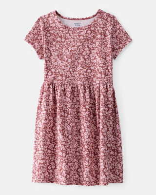 Product image 1 of Kid Floral Short-Sleeve Dress - Pink