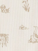 Ivory - Baby Goose 2-Way Zip Ribbed Sleep & Play Pajamas, Selected