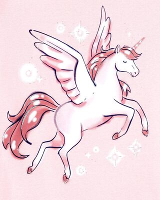 Product image 2 of Kid 4-Piece Unicorn Cotton Pajamas