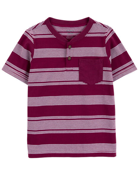 Product image 1 of Baby Striped Pocket Henley Tee