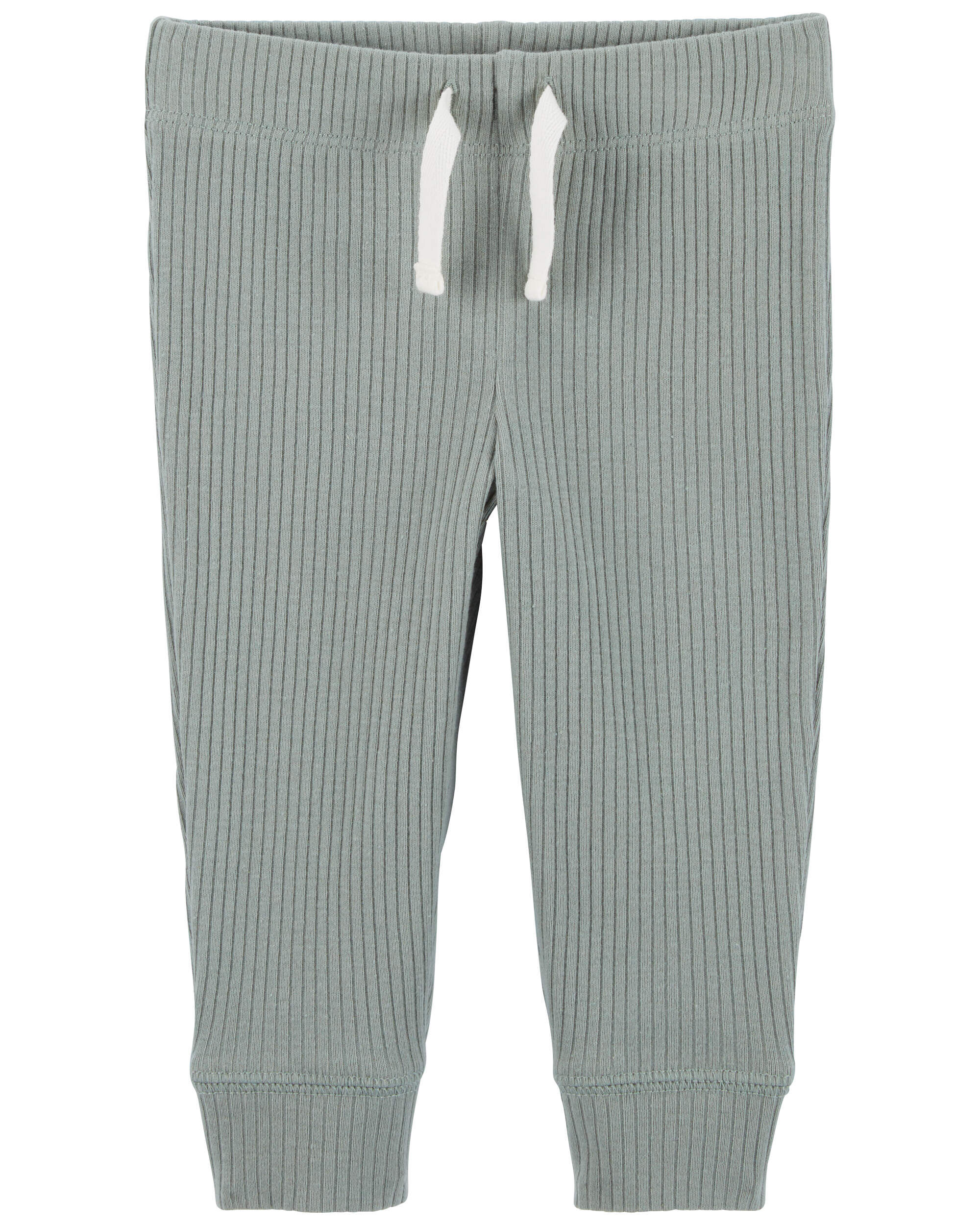 Baby 3-Piece Ribbed Outfit Set - Green