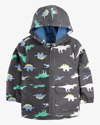 Product image 2 of Baby Dinosaur Color Changing Rain Jacket - Grey