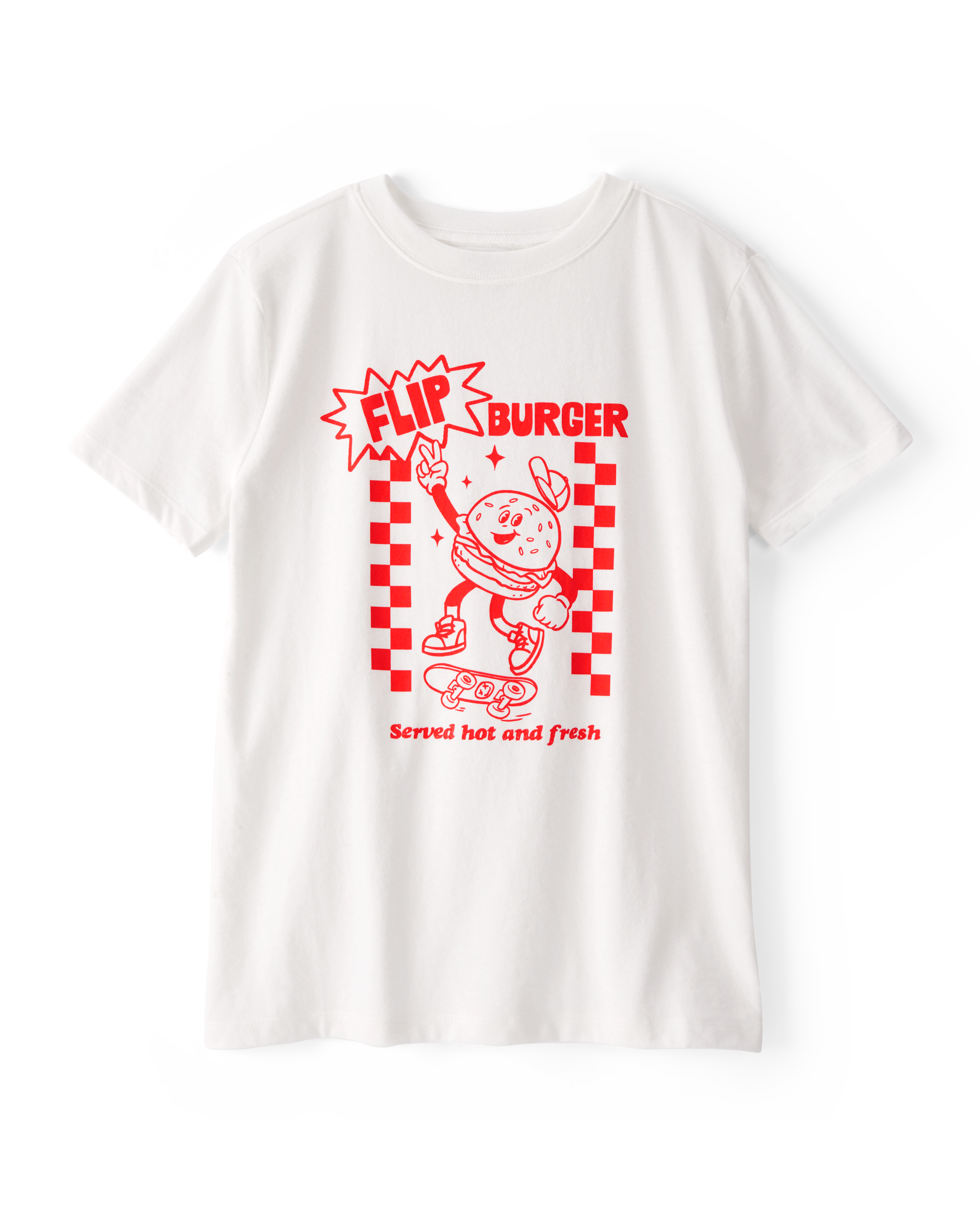 Kid Burger Short-Sleeve Graphic Tee - White