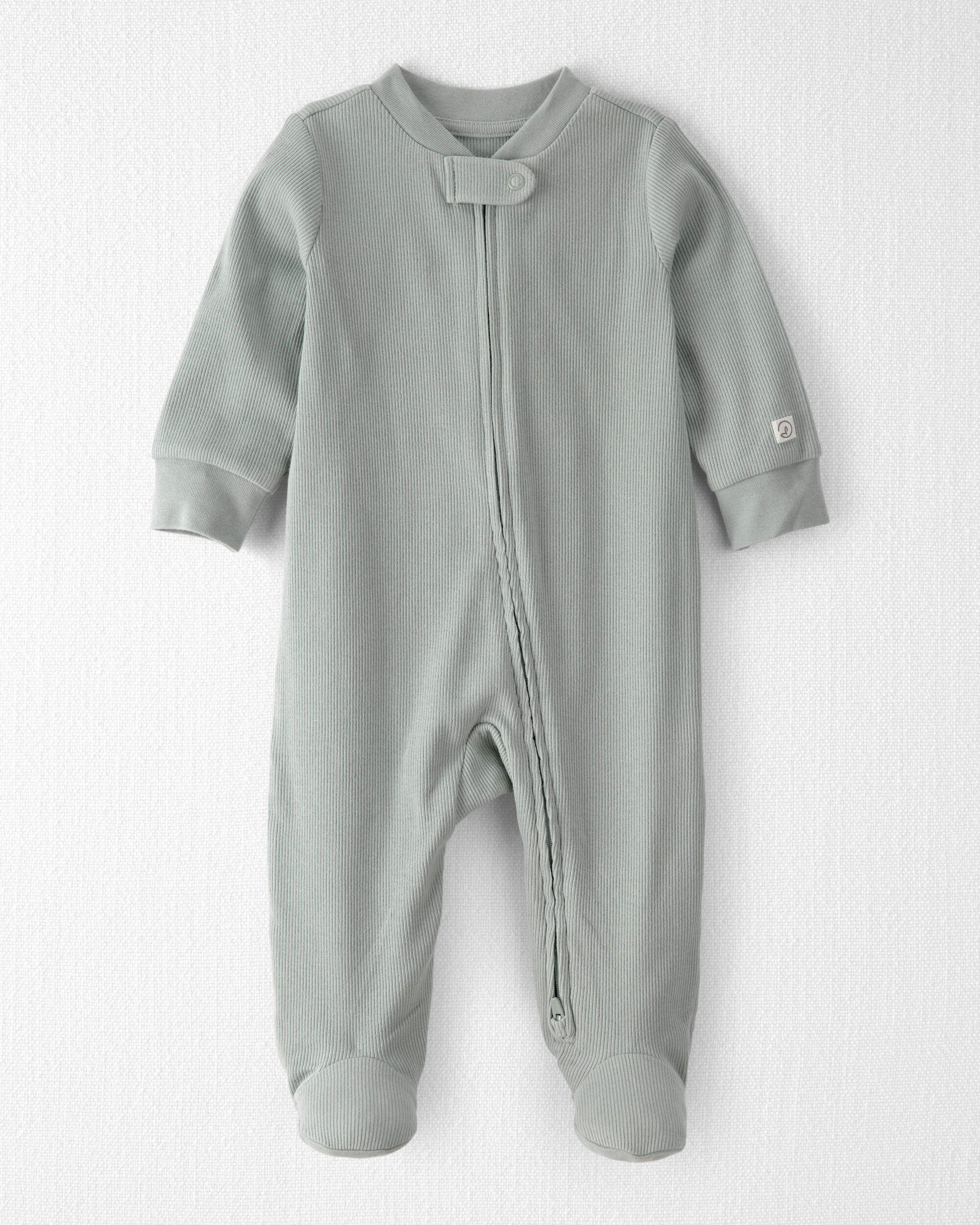 Little Planet Baby Organic Cotton Sleep & Play Pajama 3M Meadow Green
