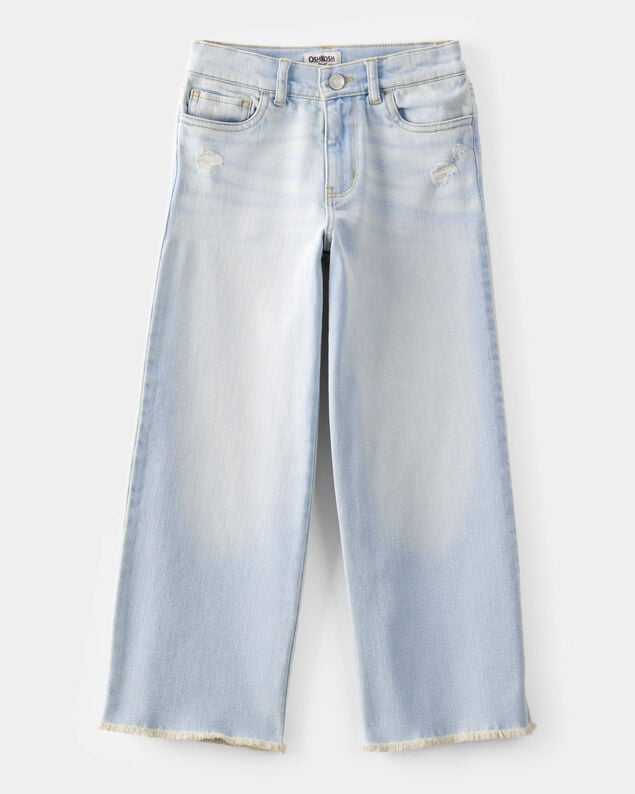 Product image 1 of Kid High Rise Baggy Wide Leg Jeans - Lily Light Denim Wash