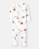 Toddler Boy Dinosaur DreamPlush Snug Fit Long-Sleeve 1-Piece Pajamas - Tan