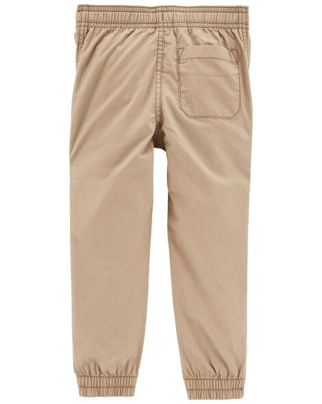 Product image 2 of Baby Elastic Waist Poplin Joggers