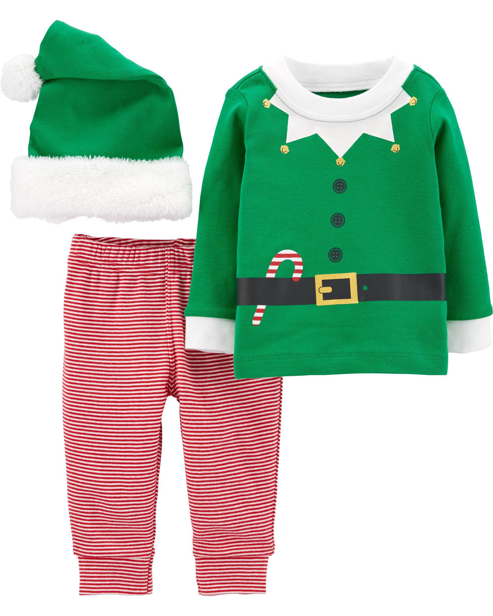 Carters elf pajamas clearance