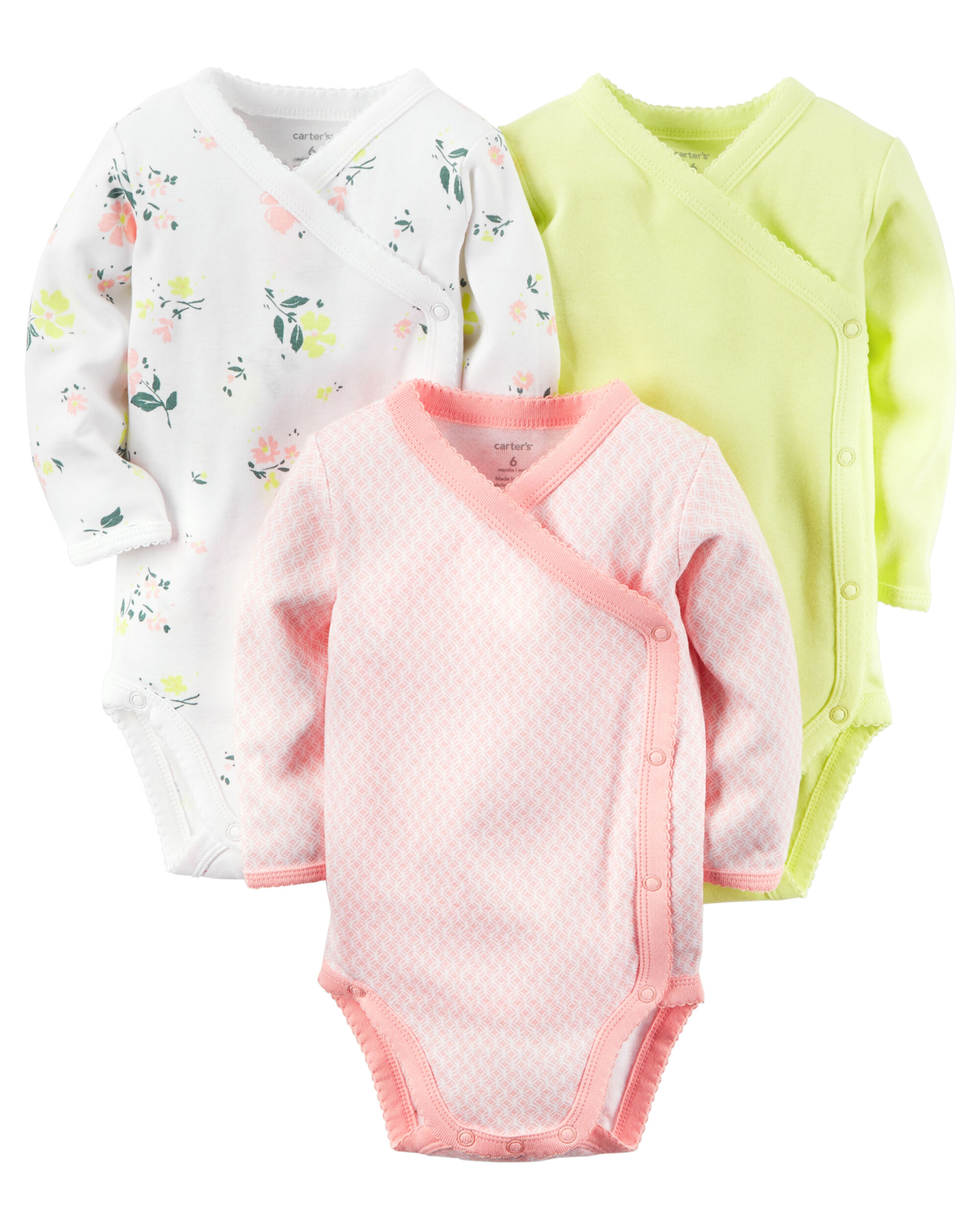 carter's side snap onesies