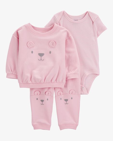  Product image 1 of Baby 3-Piece Bear Little Cardigan Set