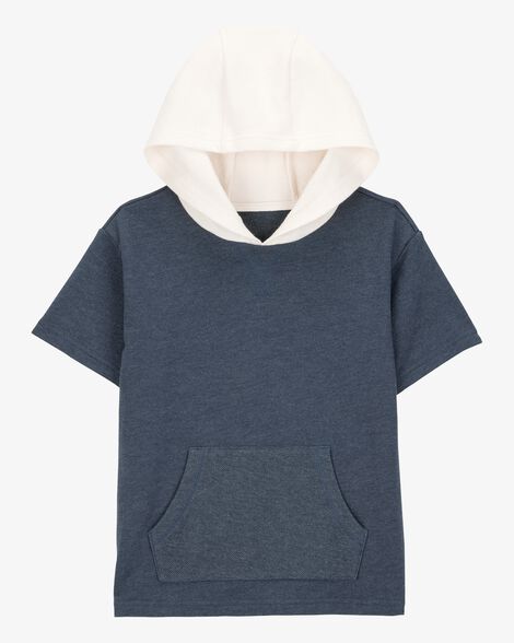  Product image 1 of Kid Hooded French Terry Short-Sleeve Tee - Grey