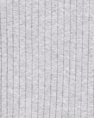 Product image 2 of Toddler Solid Ribbed Cotton Blend 2-Piece Pajamas - Grey