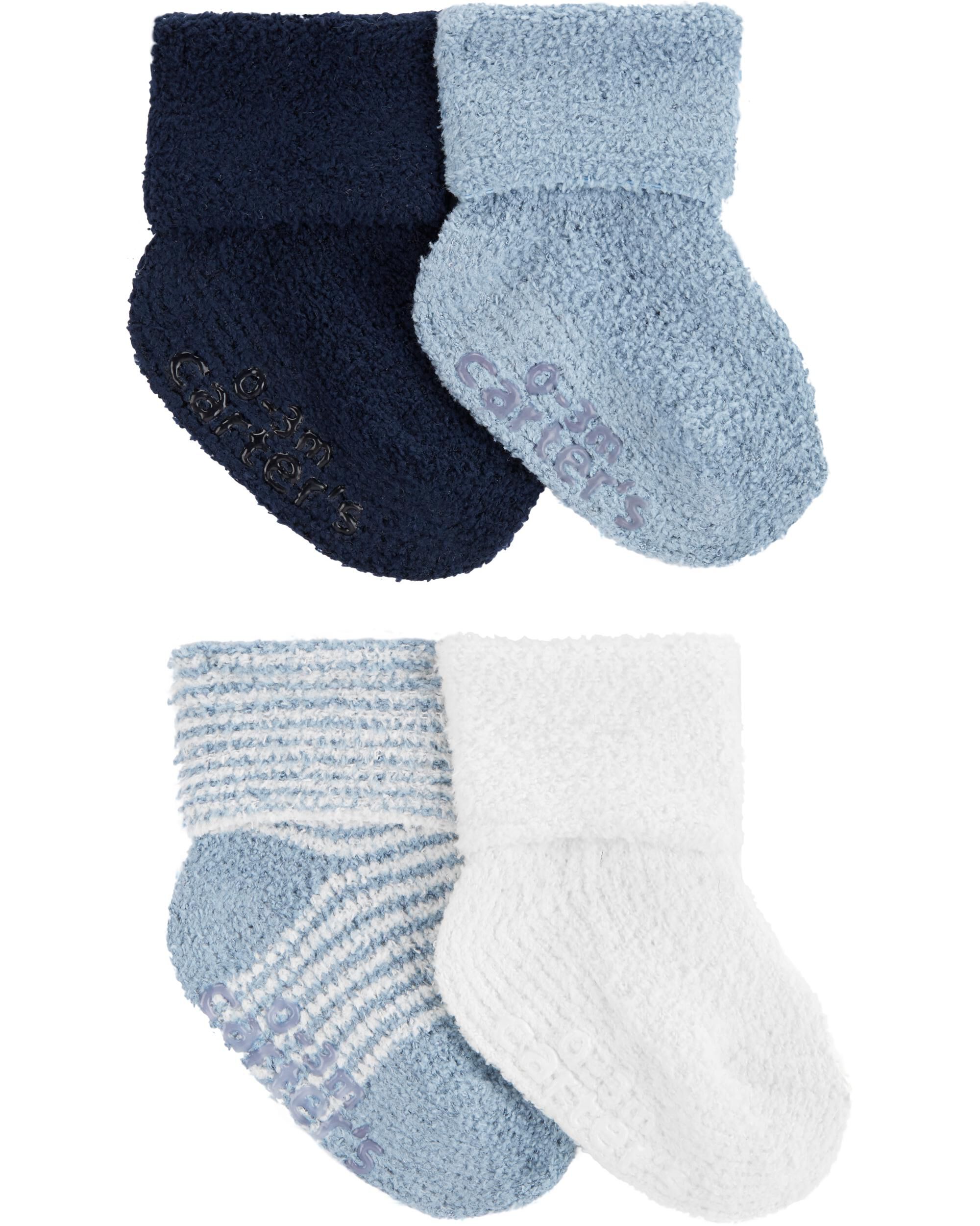 6 Pairs Carter's Infant Toddler Booties Crew Socks Multiple Styles & Sizes