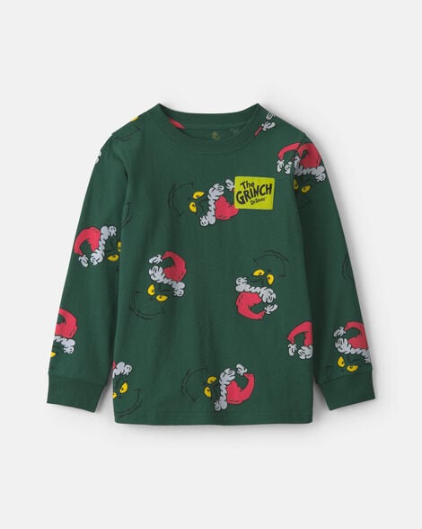 boys dr. seuss™ the grinch christmas long-sleeve graphic tee - green
