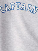 Heather/Red - Baby Boy French Terry Long-Sleeve Pullover Sweatshirt, Selected