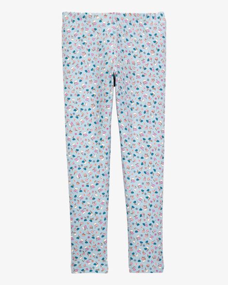  Product image 2 of Kid Floral Stretch Leggings - Blue
