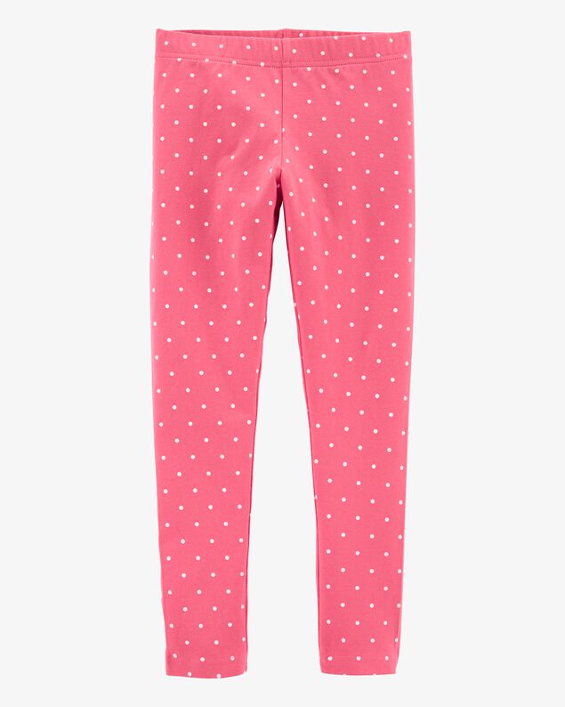 Product image 1 of Kid Cotton Polka Dot Stretch Leggings