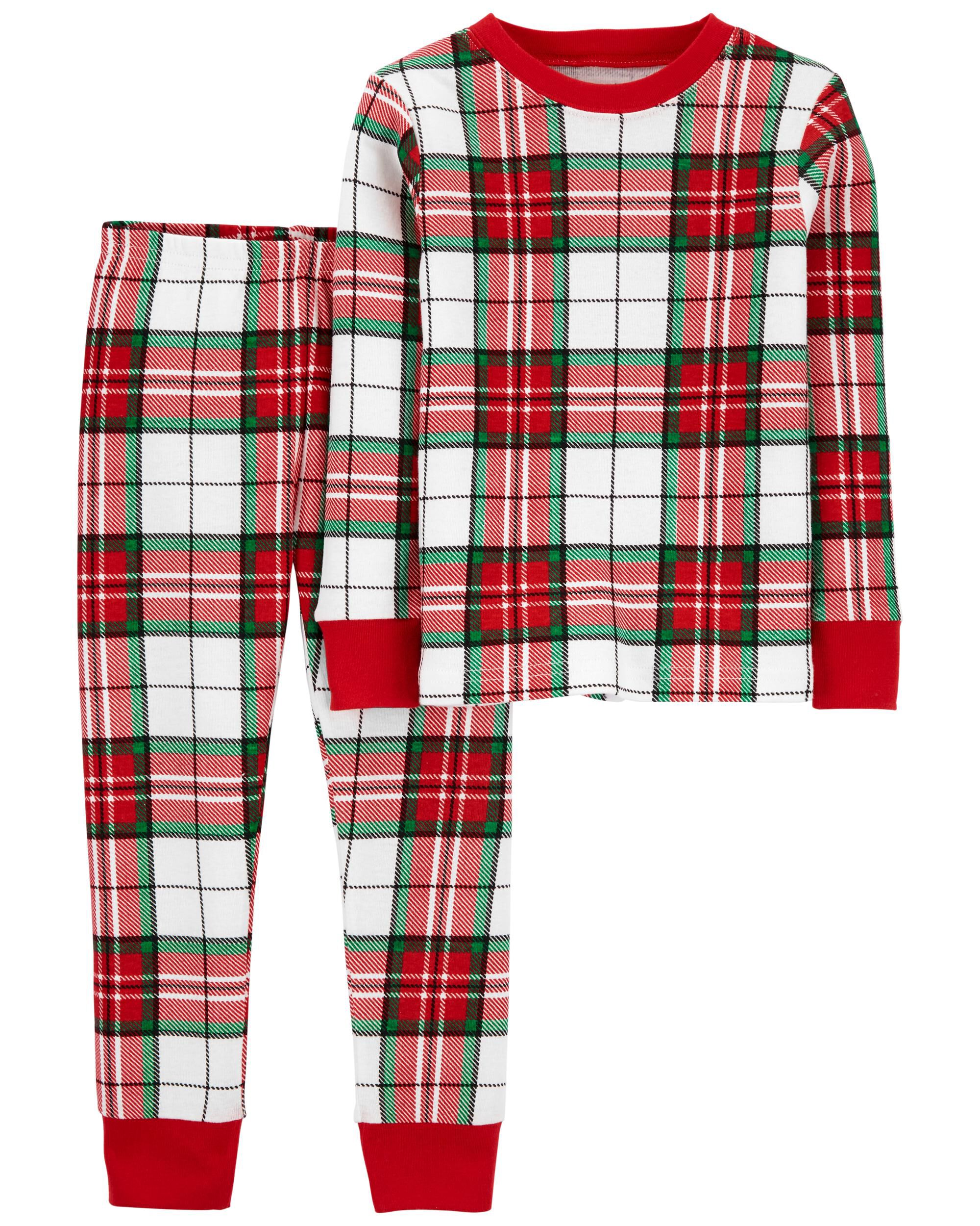 Carters plaid pajamas clearance