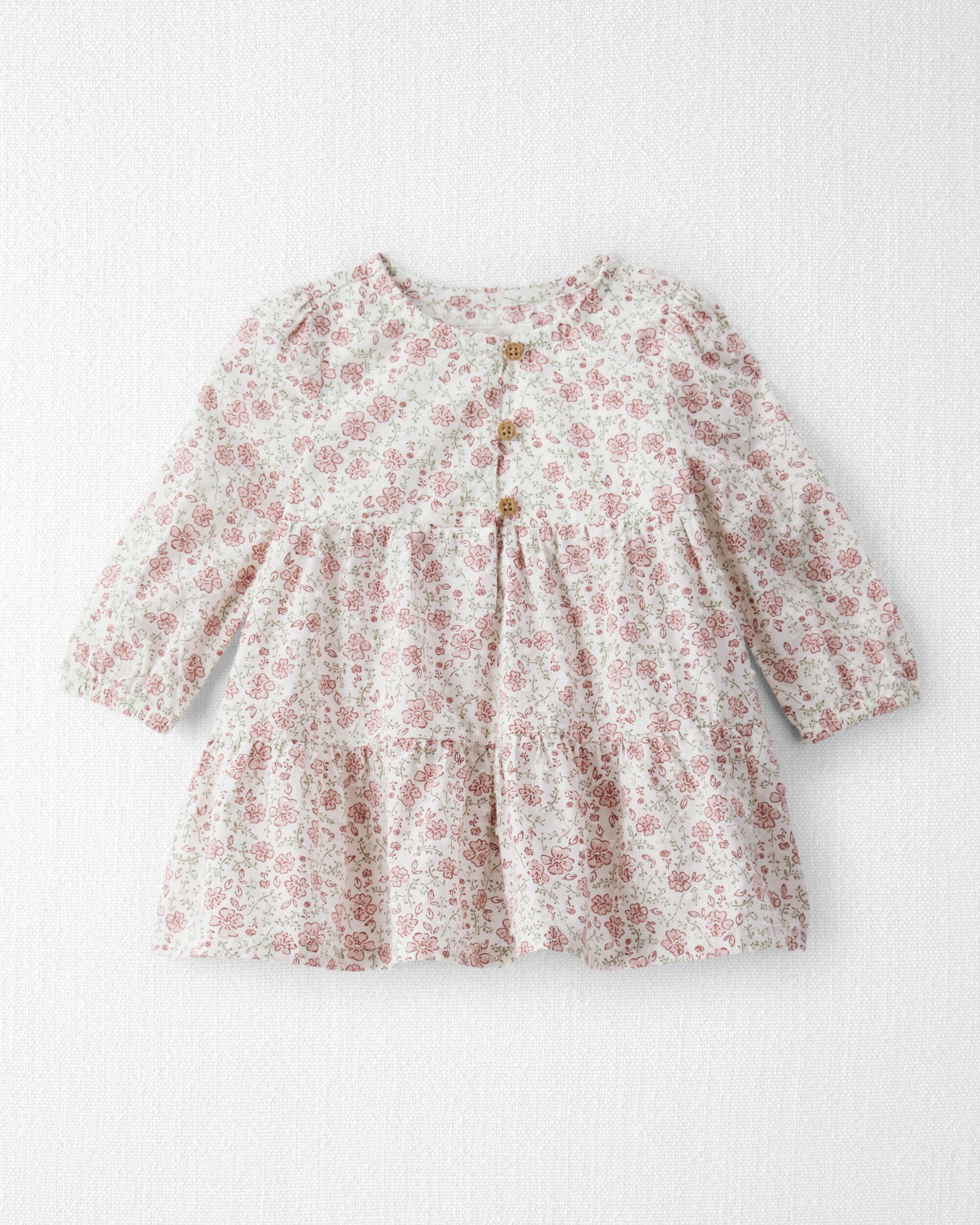Baby Girl Organic Cotton Dress in Prairie Blossom Print
