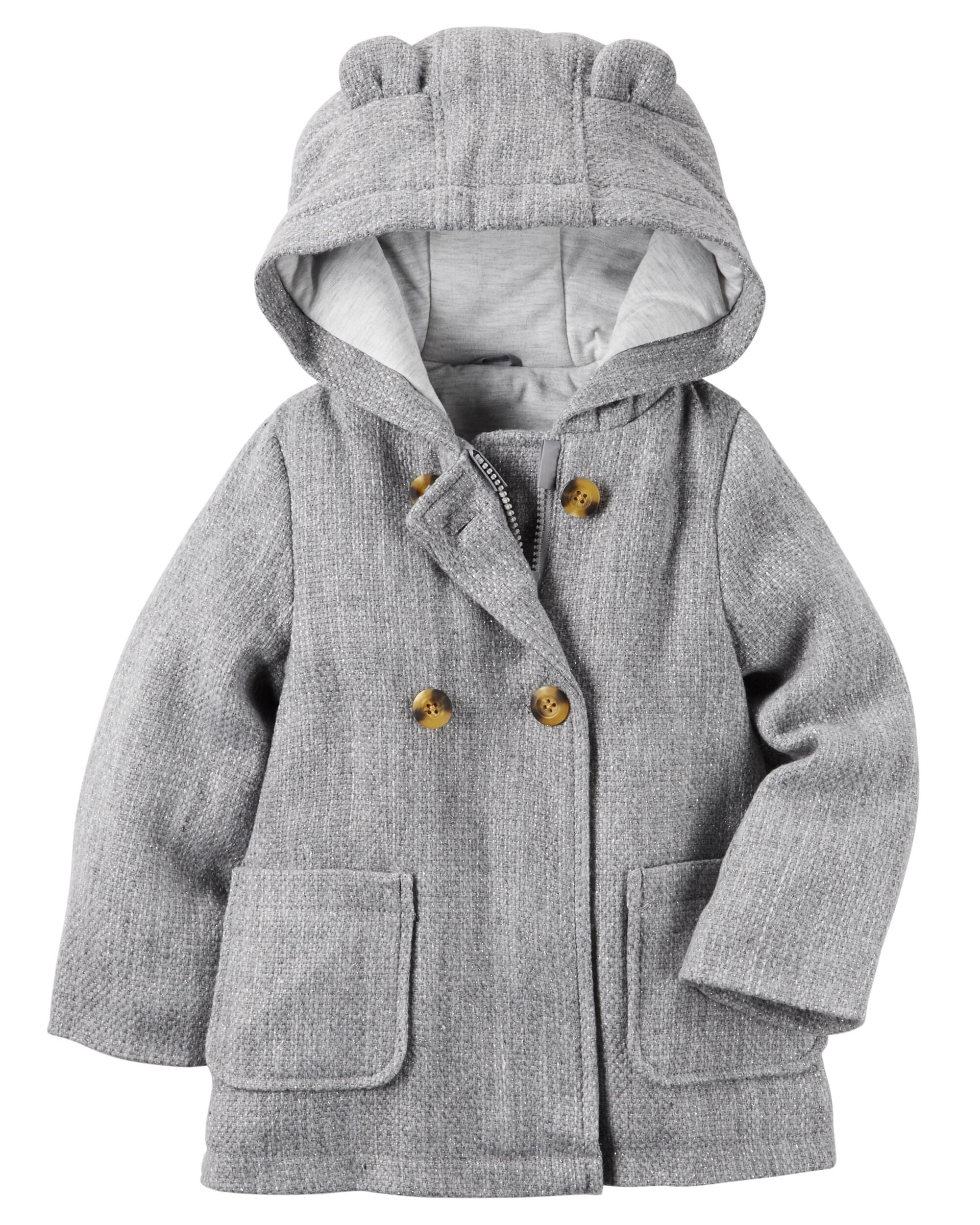 Girl peacoat with hood store