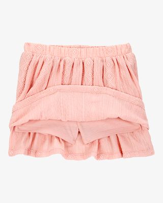 Product image 2 of Toddler Crochet Pull-On Skort - Pink