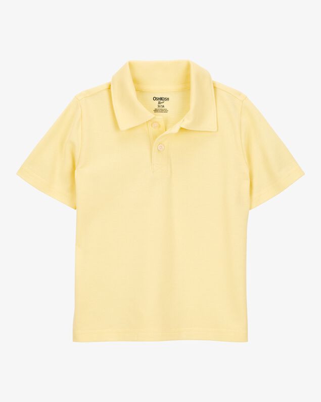Product image 1 of Toddler Pique Uniform Polo Shirt - Yellow
