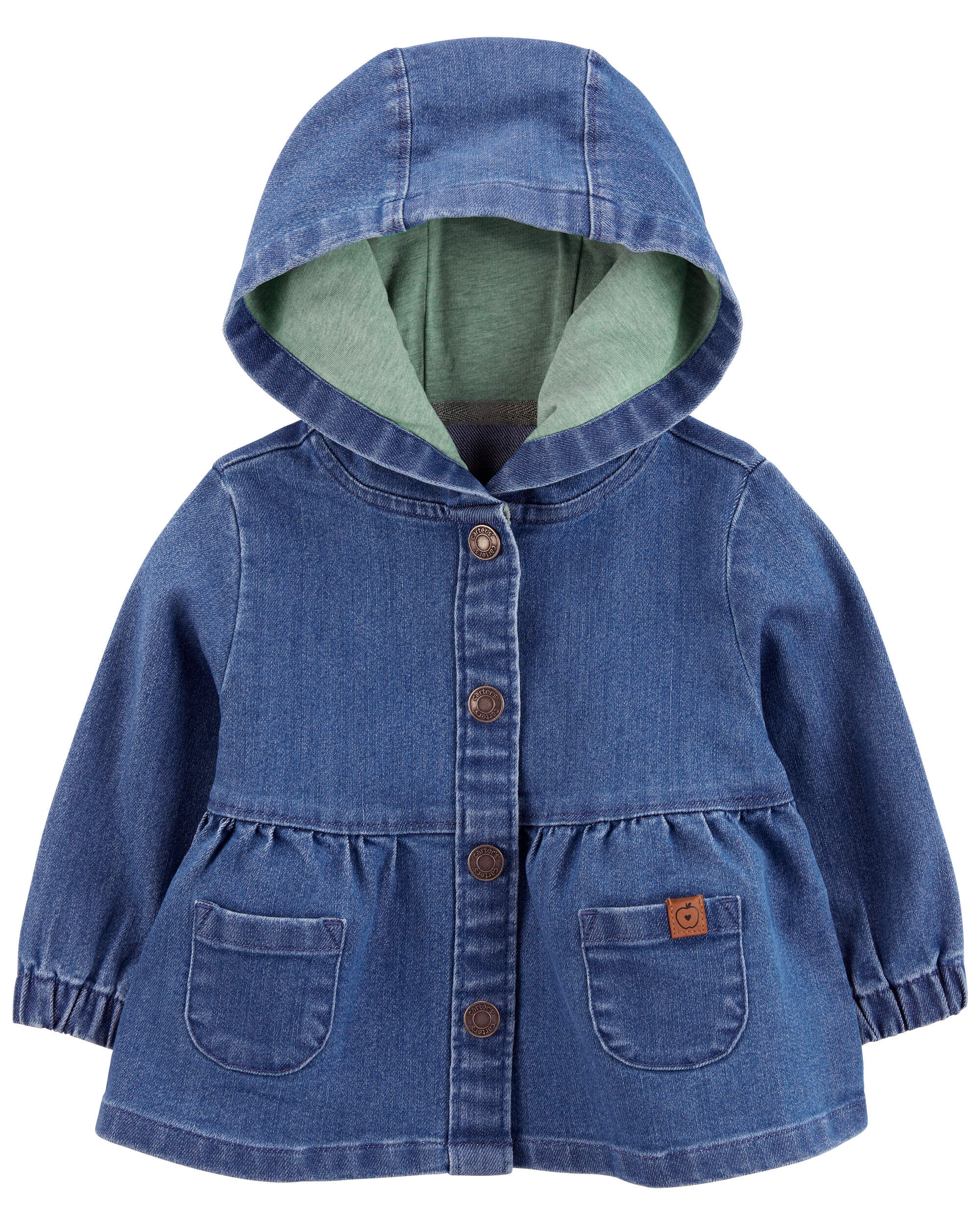 【数量は多】 Baby Denim Snap-Up Hooded Jacket - Carter's | Carter's ジャケット・アウター